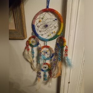 Colorful Beaded Dreamcatcher